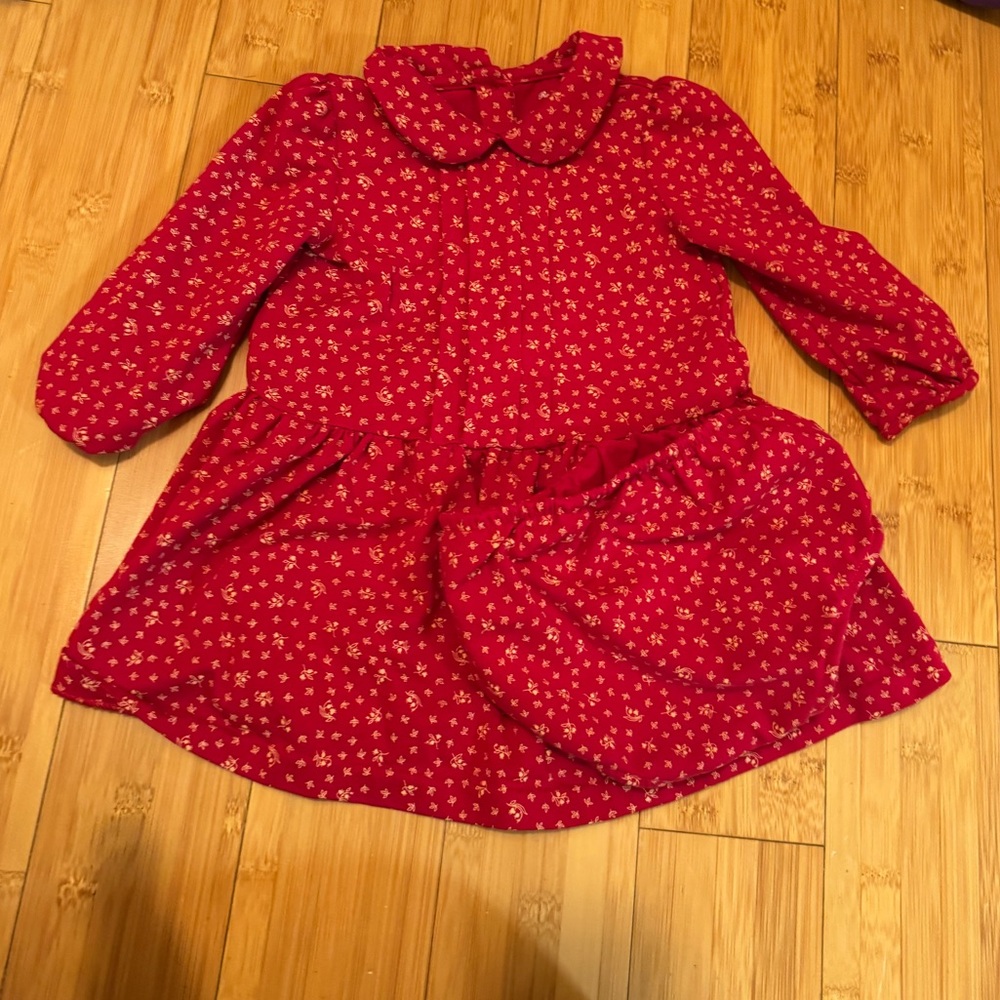 Ralph Lauren Red Floral Dress Sz 12m